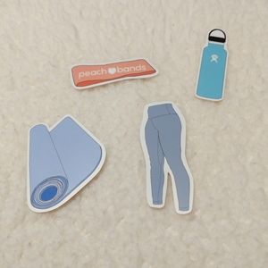 Workout sticker set